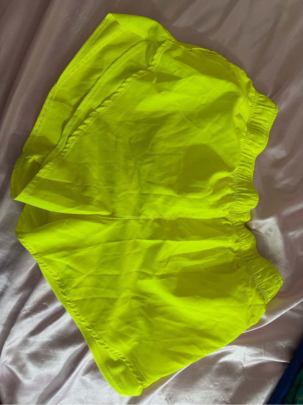 Neon Yellow Women's Athletic Shorts